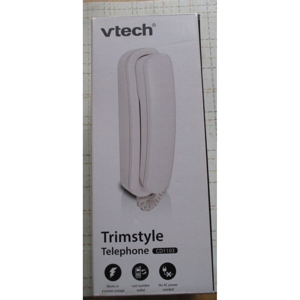 VTech CD1103 Trimstyle Corded Phone - White